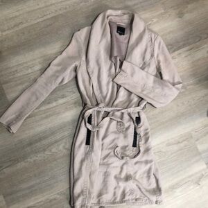 Cream Belted Trench Coat